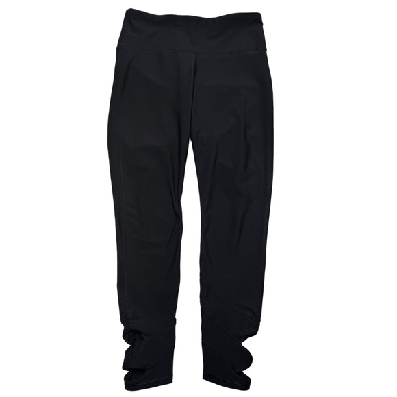 {Old Navy} "Powersoft High-Rise 7/8 Ruched Cutout Go-Dry Leggings" Stretch Pants - Picture 3 of 6